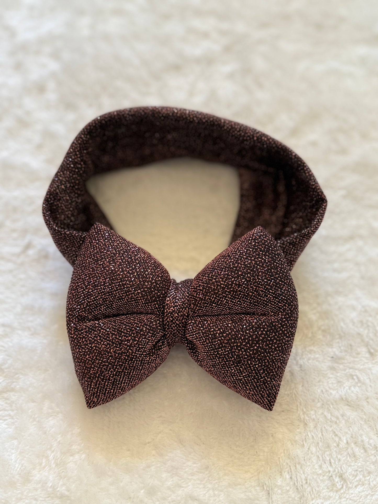 Cupcake Κορδέλα Kαφέ Γκλίτερ