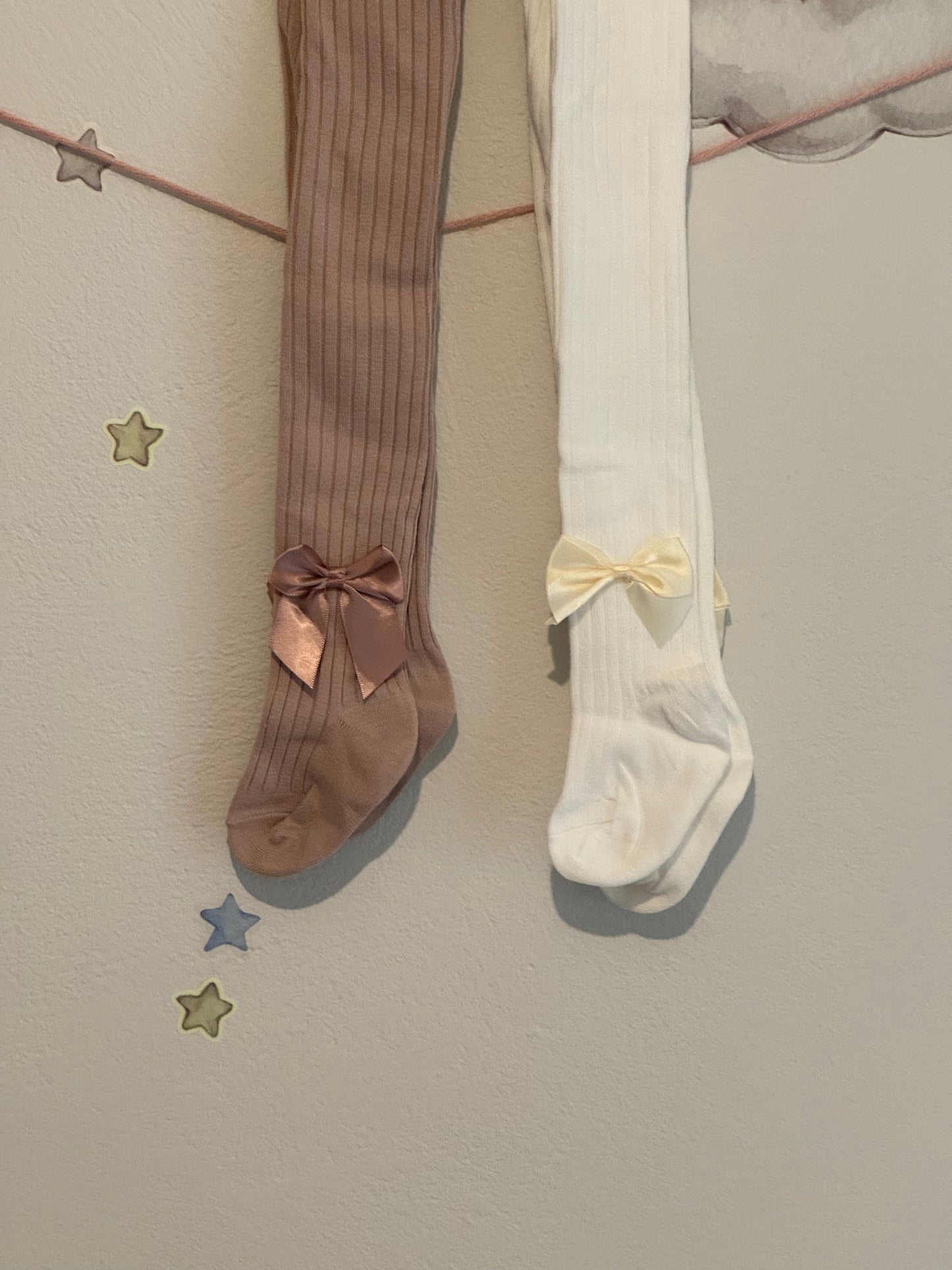 Play Tights Καλσόν Λευκό & Ρόζ