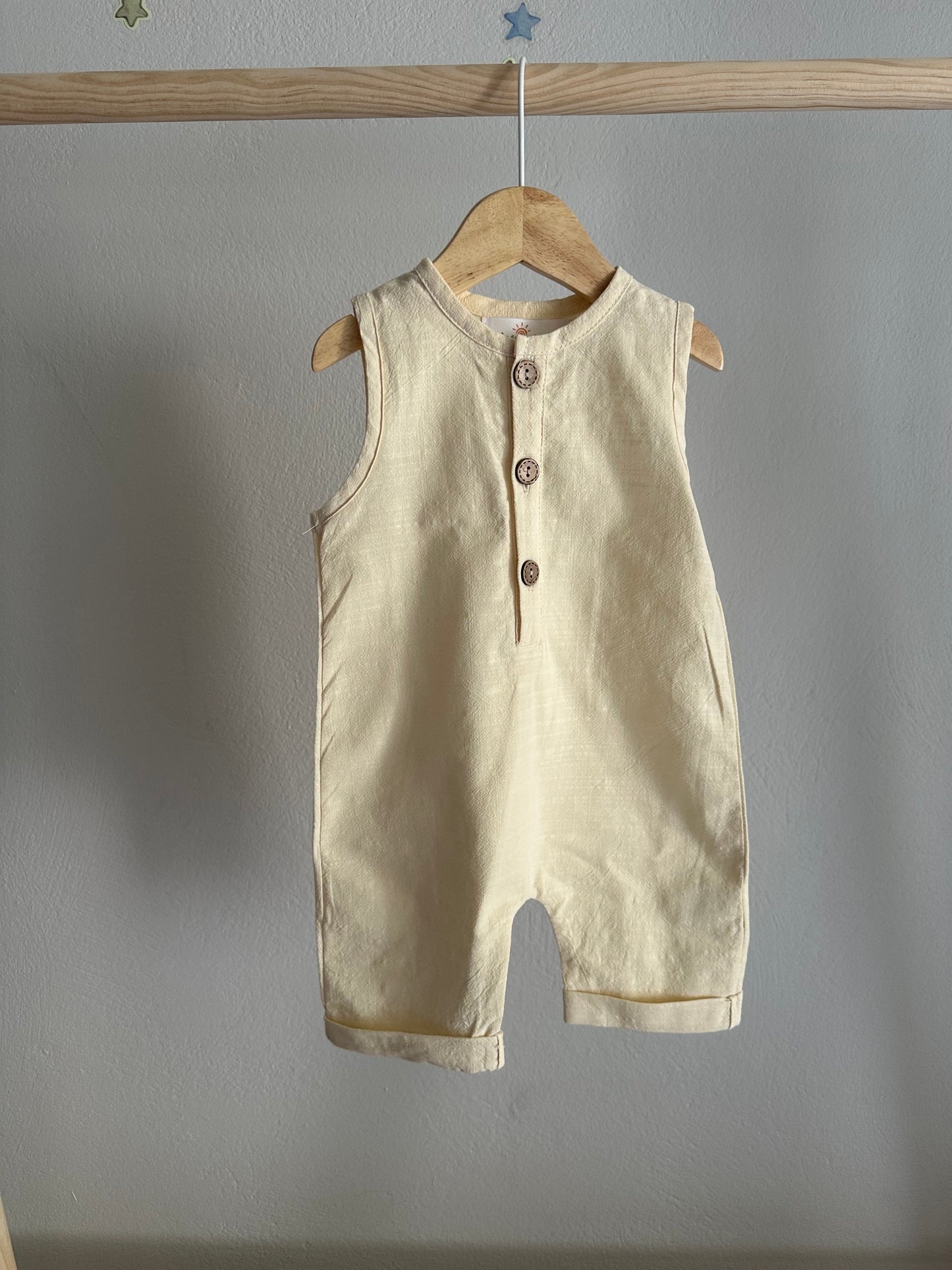 Pure Linen Σαλοπετάκι Μπέζ/ Λευκό