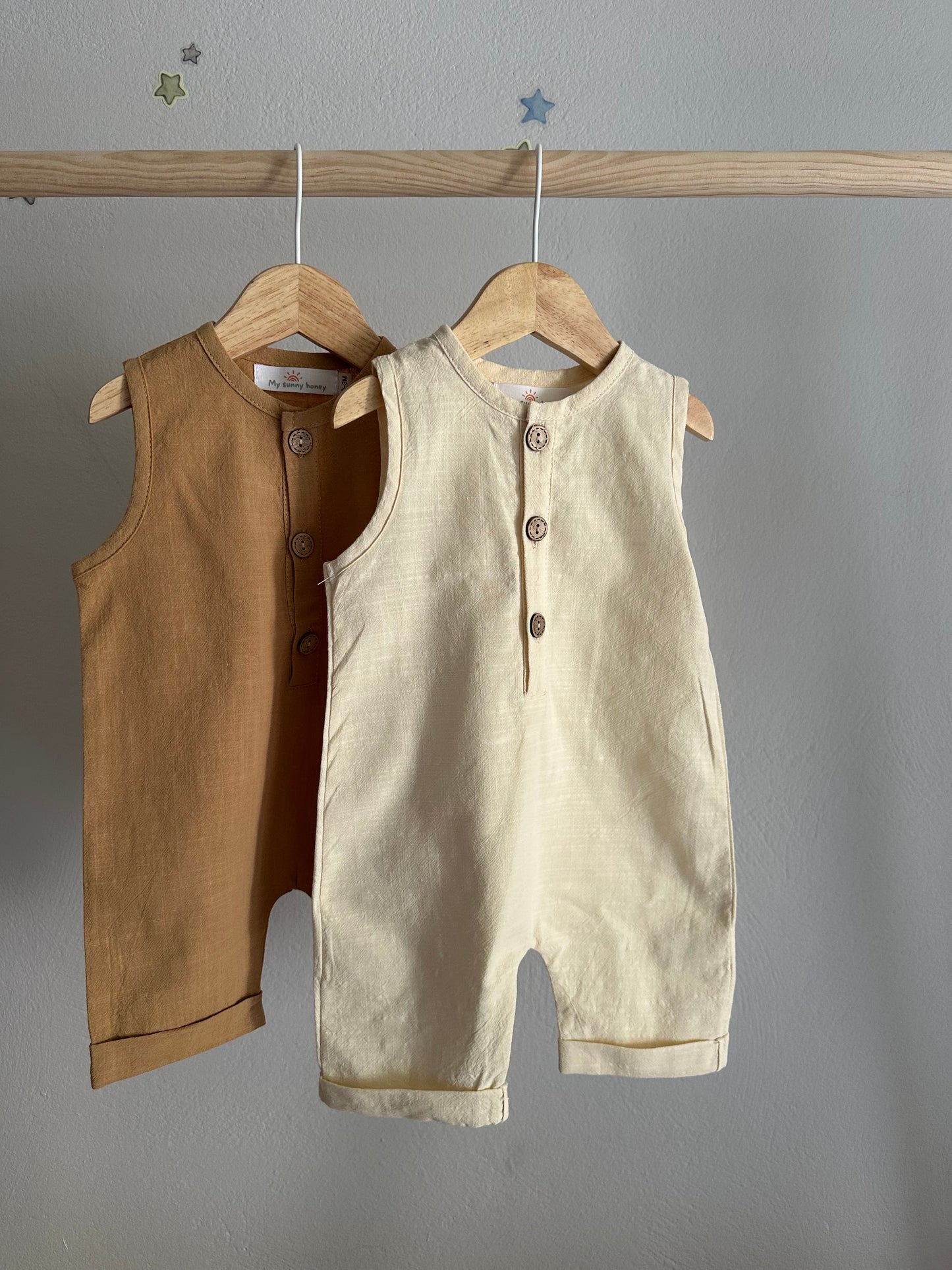 Pure Linen Σαλοπετάκι Μπέζ/ Λευκό