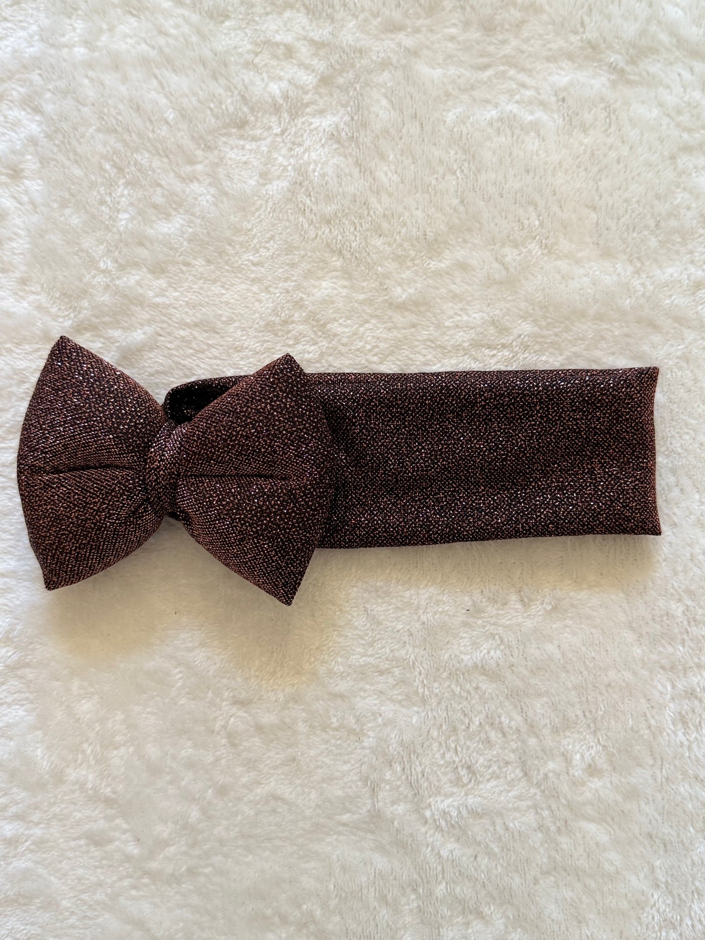 Cupcake Κορδέλα Kαφέ Γκλίτερ