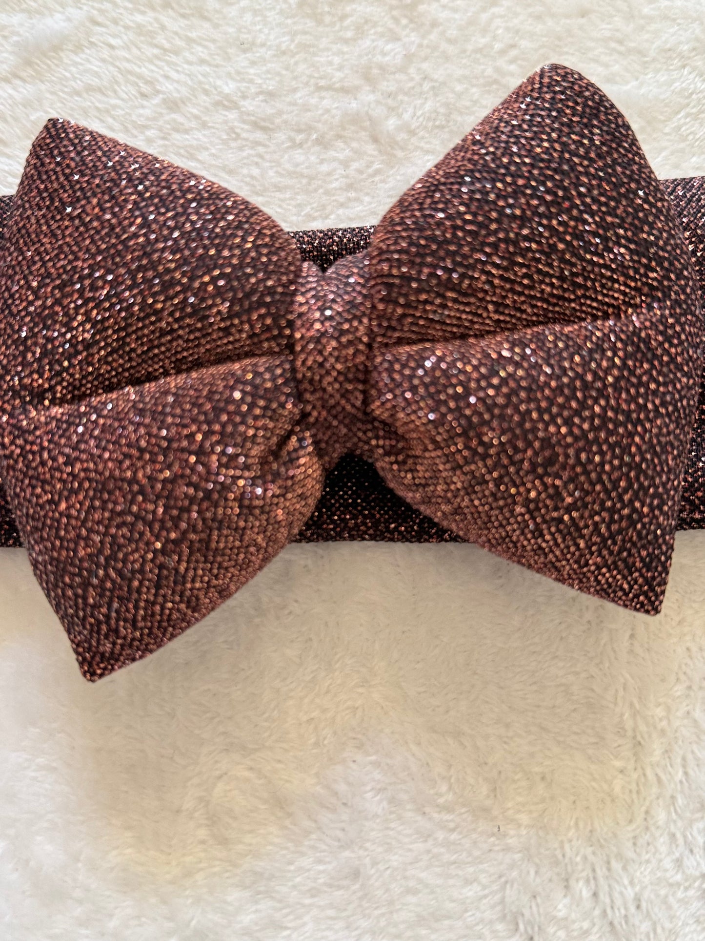 Cupcake Κορδέλα Kαφέ Γκλίτερ