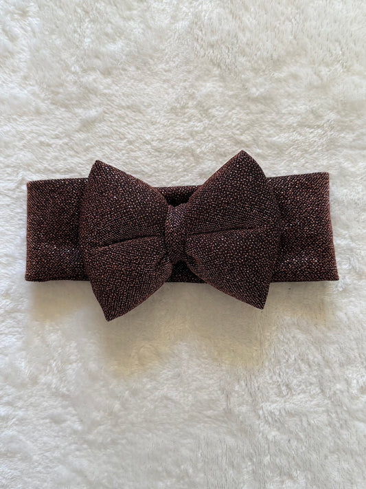 Cupcake Κορδέλα Kαφέ Γκλίτερ